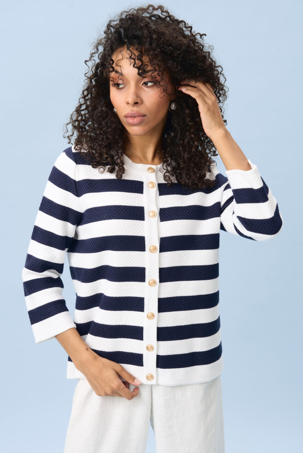 Женский жакет в морском стиле URS ЮРС