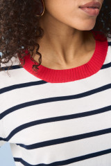 Джемпер в полоску женский с коротким рукавом URS ЮРС